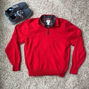 VGUC Orvis cashmere blend quarter zip sweater